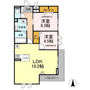 シエルコートT【3階】の間取り