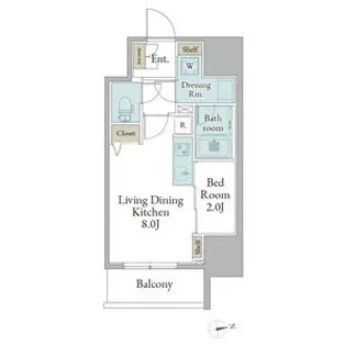 ストーリア名古屋城西【1501号室】の間取り
