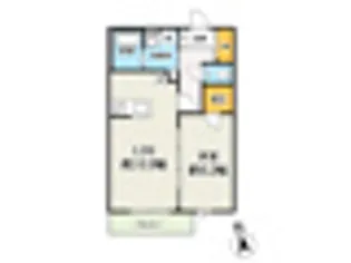 ベルソーデシャトンズ【1階】の間取り