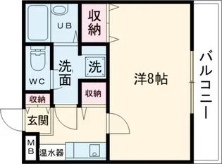 クリスタル・メゾン・ベガ【310号室】の間取り