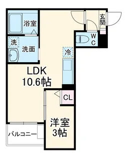 Jack izumi Ⅱ【1階】の間取り