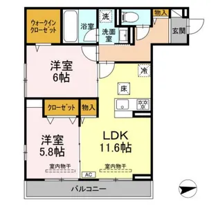 プランドール湘南【2階】の間取り