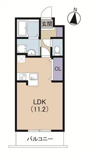 メゾンド・レアチーズ【106号室】の間取り