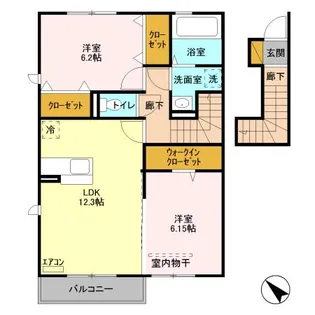 グランシャリオ【2階】の間取り