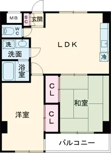 コスモリード篠崎駅前【7階】の間取り