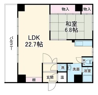 主税ビル【9階】の間取り