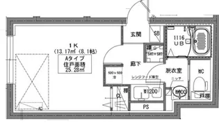 ラヴィエール菊川駅前【3階】の間取り