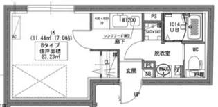 ラヴィエール菊川駅前【4階】の間取り