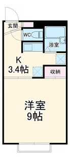 パレス中央【102号室】の間取り