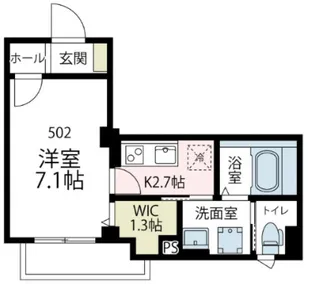 アベニールボナール【5階】の間取り
