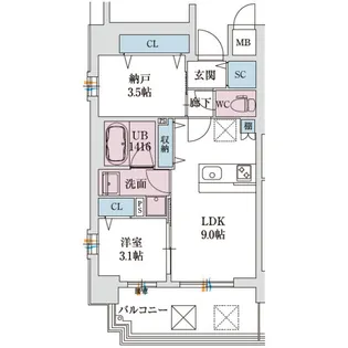 スプランディッド新大阪VIII【11階】の間取り
