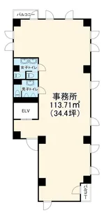 大串ビル【6F号室】の間取り
