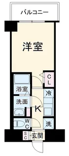 グランカーサ行徳【5階】の間取り