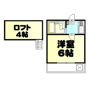 ジュネパレス稲毛第4【1階】の間取り