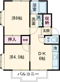 アザレアコーポA棟【101号室】の間取り