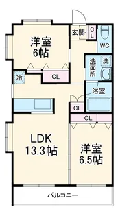エクセレント室田【1階】の間取り