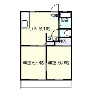 雅ハイツ【202号室】の間取り