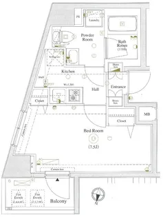 プレセダンヒルズ王子神谷駅前【4階】の間取り