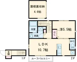 プランドール縁【201号室】の間取り