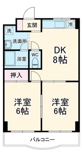 コモラード橋本【3階】の間取り