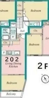 ロワジール西ヶ原【2階】の間取り