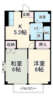 NEWCITY MOTO【203号室】の間取り