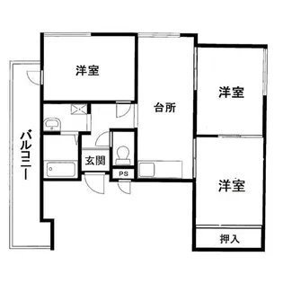 メゾンウエスト【602号室】の間取り