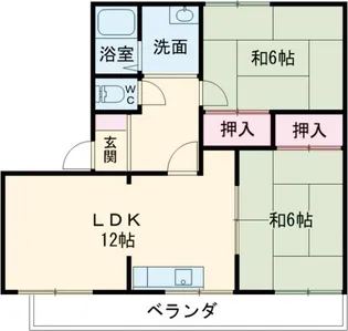 紙屋ハウスⅠ番館【101号室】の間取り