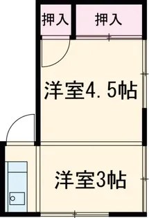 大和荘本館【15号室】の間取り
