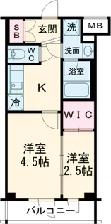 仮称)PREMIUM CUBE世田谷【2階】の間取り