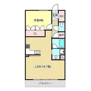 レ・ジェイド名古屋【14階】の間取り