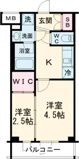仮称)PREMIUM CUBE世田谷【2階】の間取り