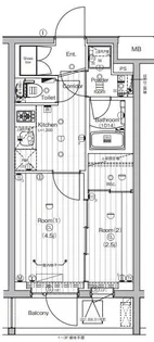 仮称)PREMIUM CUBE世田谷【2階】の間取り