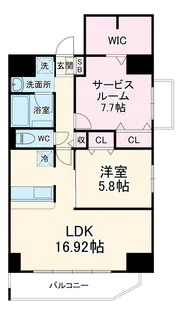 プレド・ラガール【3階】の間取り