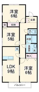 ヴェルドミール逆井【1階】の間取り