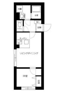 ES−Grande東中野【204号室】の間取り