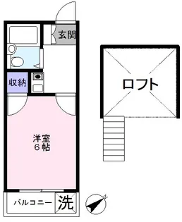 アネックス元山【2階】の間取り