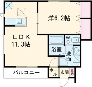 メゾン シェリール【1階】の間取り