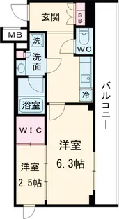 仮称)PREMIUM CUBE世田谷【3階】の間取り