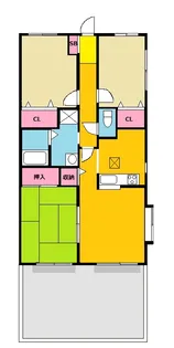 ラ・メール【1階】の間取り