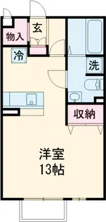 リヴピーク【205号室】の間取り