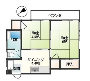 マロードテルミ【202号室】の間取り