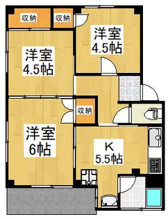 プラーズ稲田堤【1階】の間取り