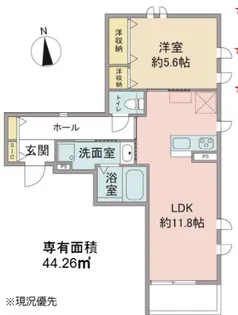 Wisteria Village【201号室】の間取り