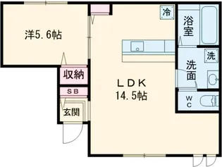 エルシオン狛江【1階】の間取り
