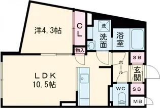 AGRACES小竹向原【4階】の間取り