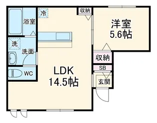 エルシオン狛江【1階】の間取り