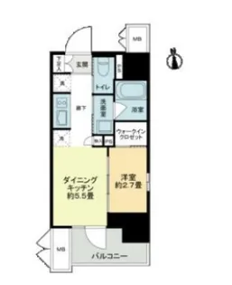 ザ・ライオンズフォーシア鶴見【2階】の間取り