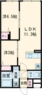 エルファーロ早稲田【2階】の間取り