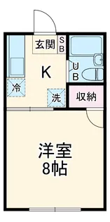 厚木7番館【2階】の間取り